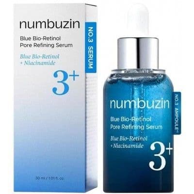 Сироватка для звуження пор із ретинолом Numbuzin №3 Blue Bio-Retinol Pore Refining Serum, 30 мл 2