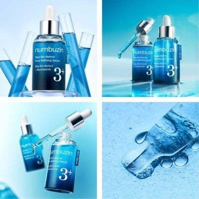 Сироватка для звуження пор із ретинолом Numbuzin №3 Blue Bio-Retinol Pore Refining Serum, 30 мл 3