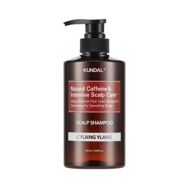 Шампунь проти випадіння волосся з кофеїном KUNDAL Natural Caffeine & Intensive Scalp Care Shampoo Ylang-Ylang