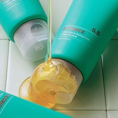 Балансуюча гель-пінка для очищення пор Acwell Licorice pH Balancing Pore Cleansing Gel Foam 3