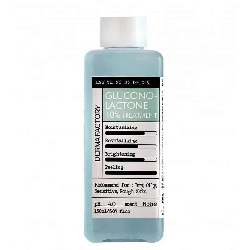 Делікатна відлущуюча есенція-тонер Derma factory Gluconolactone 10% Treatment