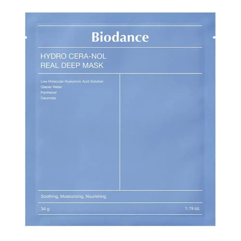 Гідрогелева маска з керамідами та пантенолом Biodance Hydro Cera-Nol Real Deep Sheet Mask