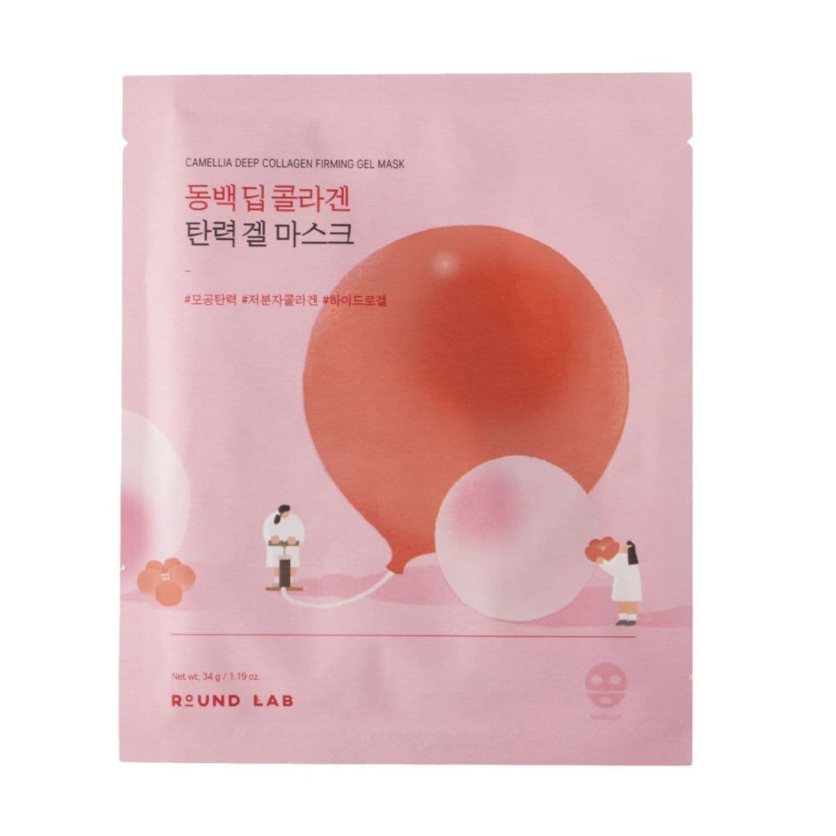 Гелева маска з колагеном ROUND LAB Camellia Deep Collagen Firming Gel Mask