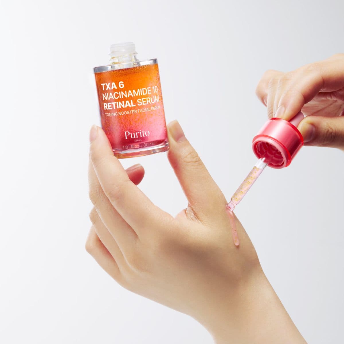 Освітлювальна сироватка з транексамовою кислотою, ніацинамідом та ретиналем Purito Seoul TXA 6 Niacinamide 10 Retinal Serum 2