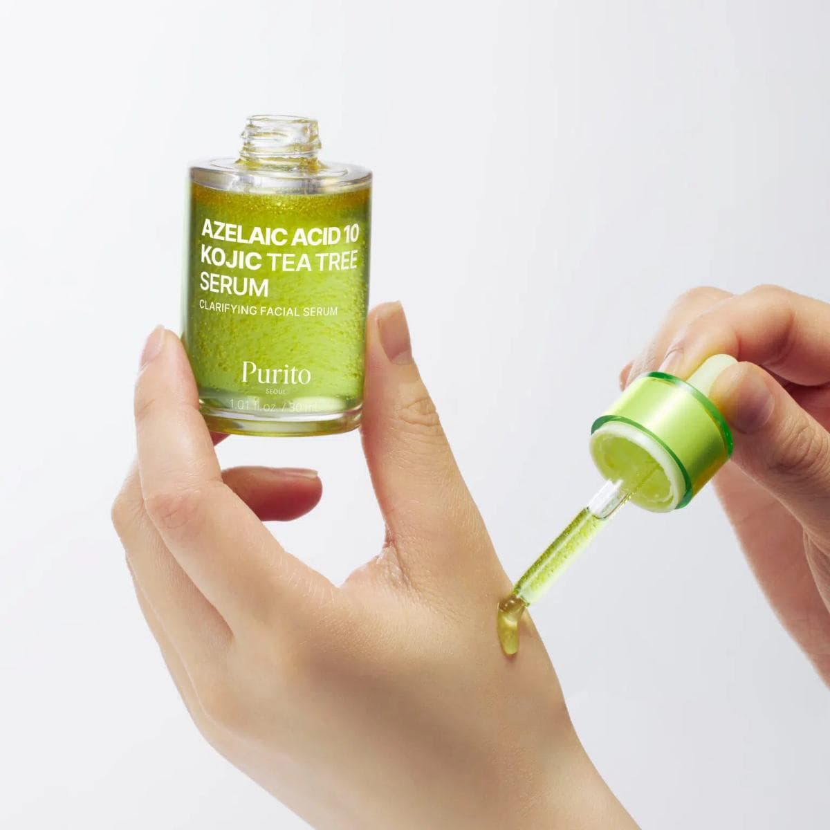 Сироватка проти акне з чайним деревом, азелаїновою та коєвою кислотами Purito Seoul Azelaic Acid 10 Kojic Tea Tree Serum 2