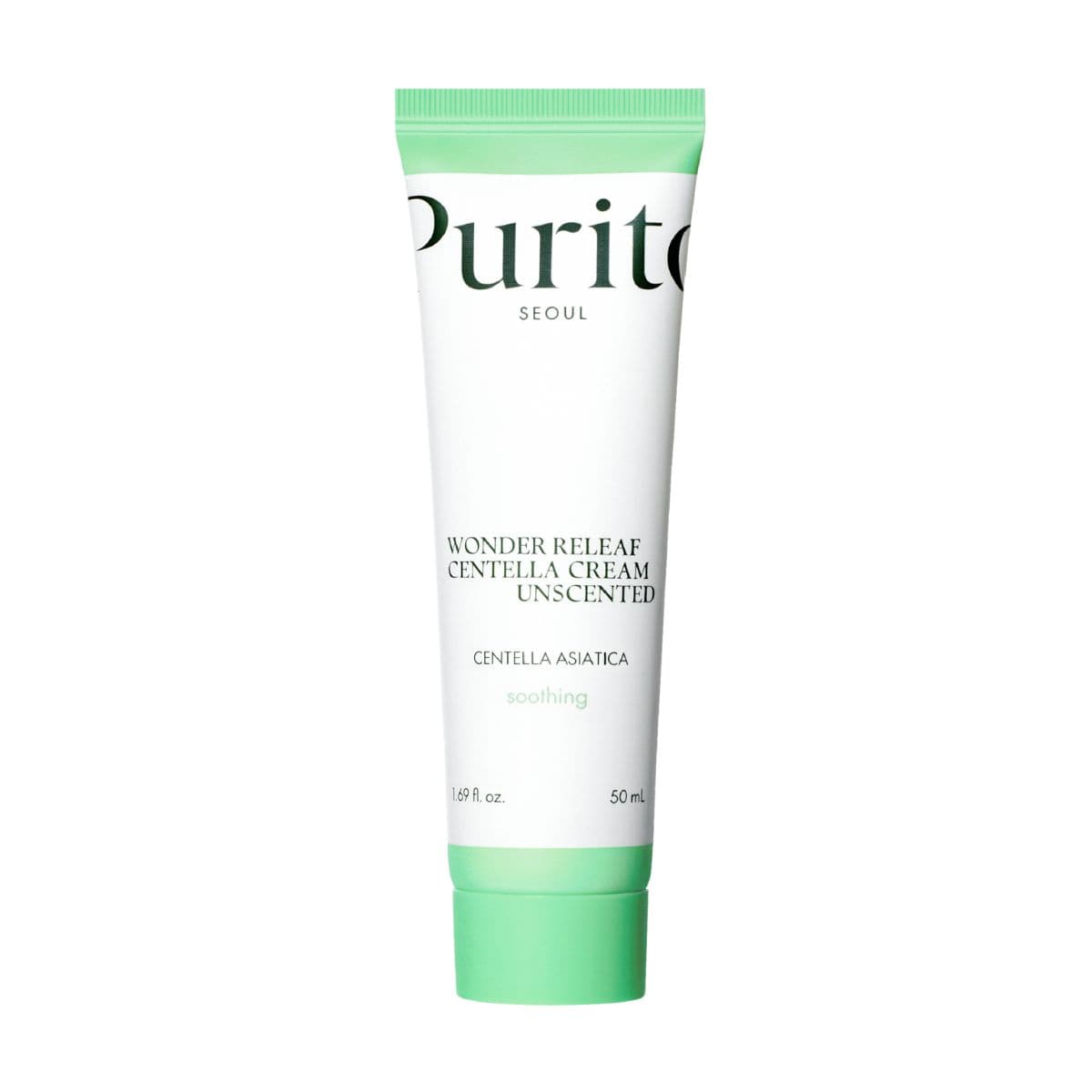 Крем для чутливої шкіри з центеллою без ефірних олій Purito Seoul Wonder Releaf Centella Cream Unscented