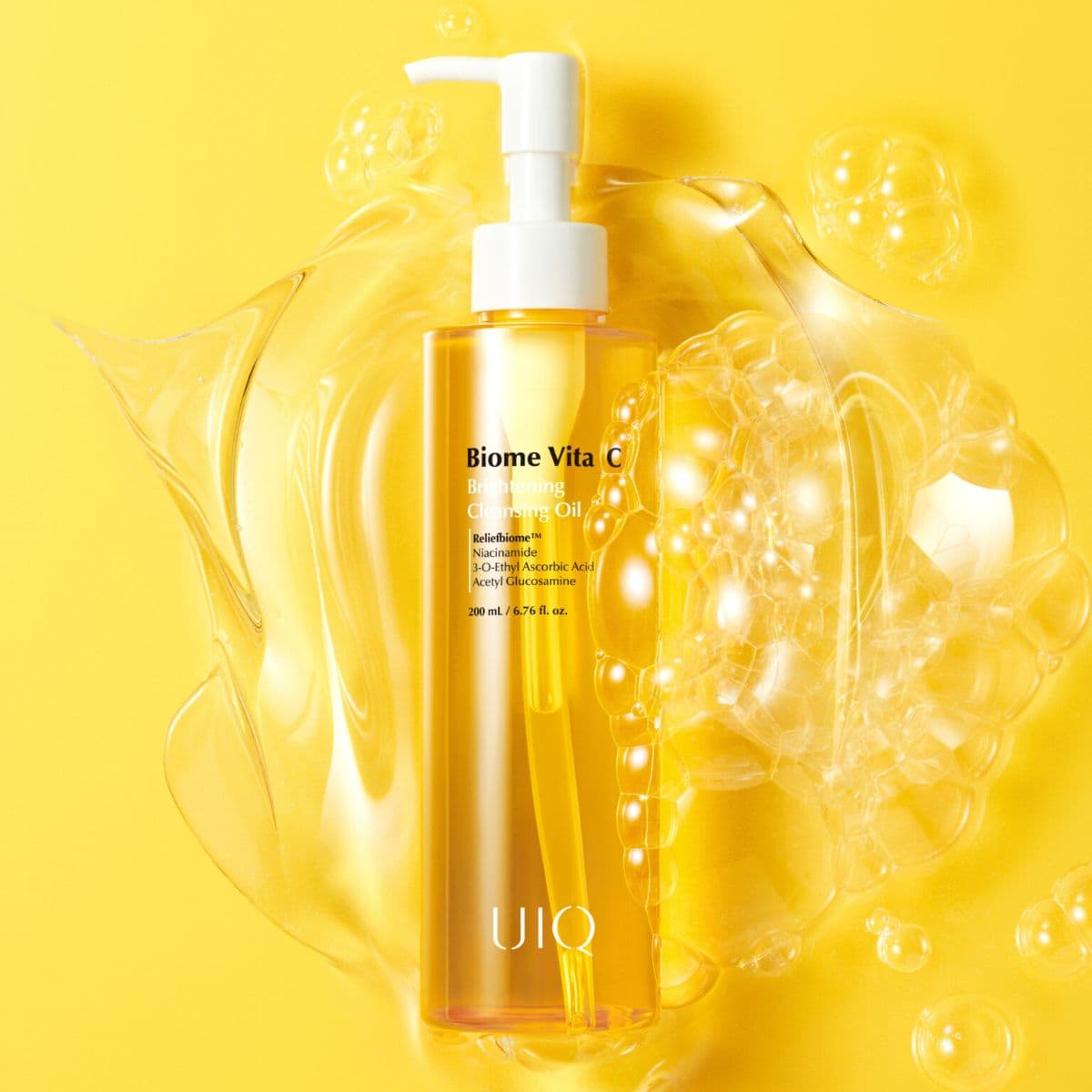 Гідрофільна олія UIQ Biome Vita C Brightening Cleansing Oil 2