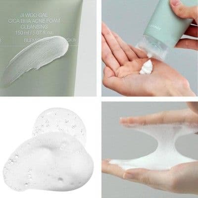 Очищаюча пінка для проблемної шкіри Celimax Ji Woo Gae Cica BHA Acne Foam Cleansing 2