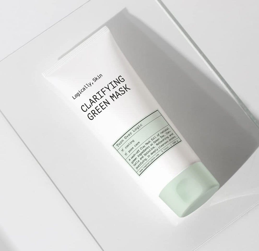 Очищувальна маска з глиною та спіруліною Logically, Skin Clarifying Green Mask