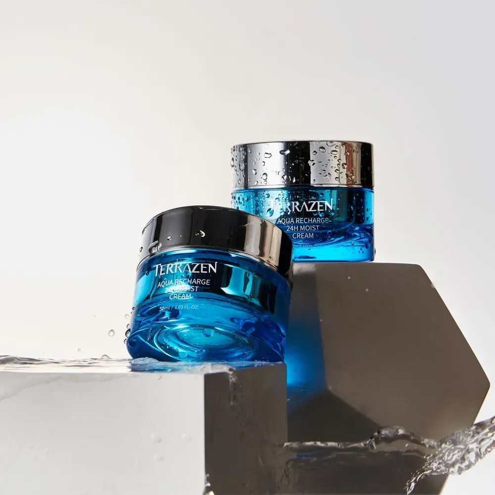 Інтенсивно зволожуючий крем для обличчя з гіалуроновим комплексом Terrazen Aqua Recharge 24H Moist Cream 3