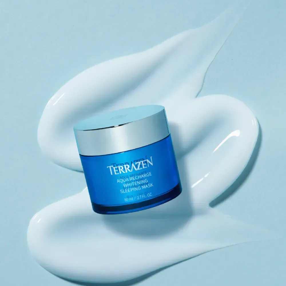Інтенсивно зволожувальна нічна маска з відбілювальним ефектом Terrazen Aqua Recharge Whitening Sleeping Mask 2