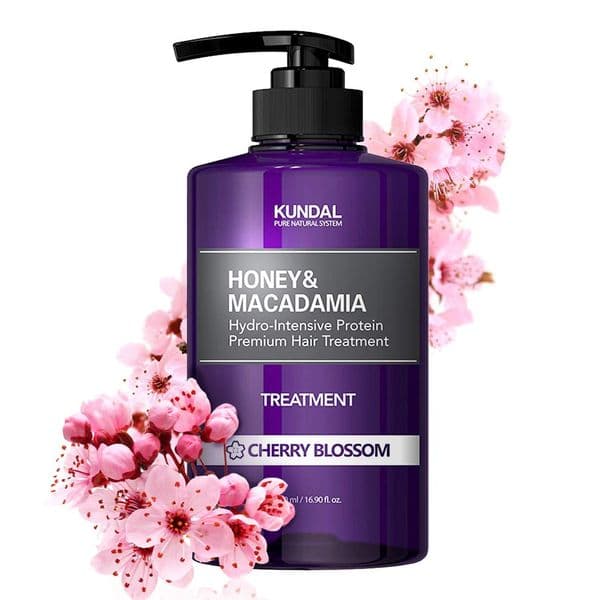 Кондиціонер для волосся з ароматом вишневого цвіту KUNDAL Honey & Macadamia Treatment Cherry Blossom