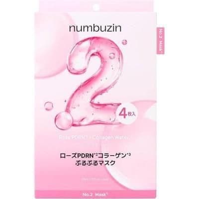 Нічна колагенова маска для обличчя Numbuzin №2 Rose PDRN Collagen Plumping Sheet Mask