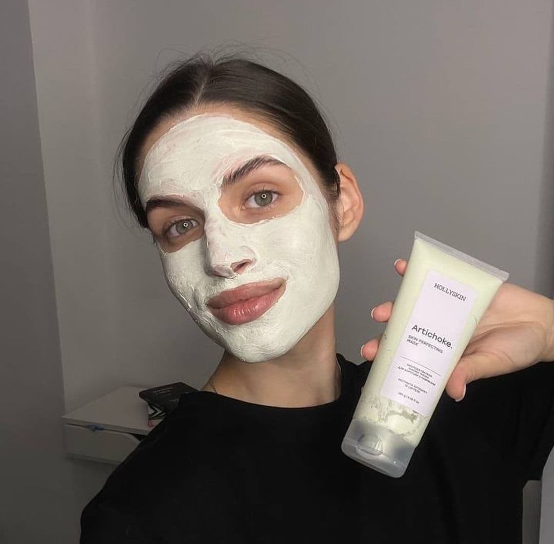Охолоджуюча ліфтинг маска з артишоком Hollyskin 2