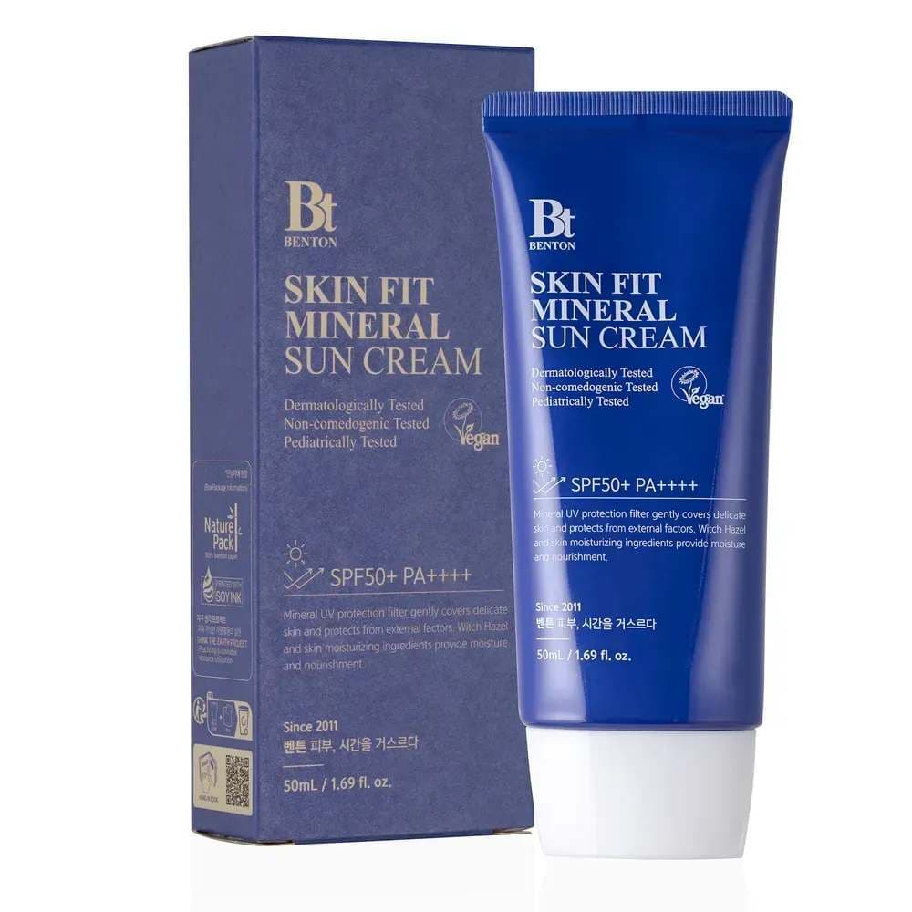 Солнцезащитный крем на минеральной основе Benton Skin Fit Mineral Sun Cream SPF50+/PA++++