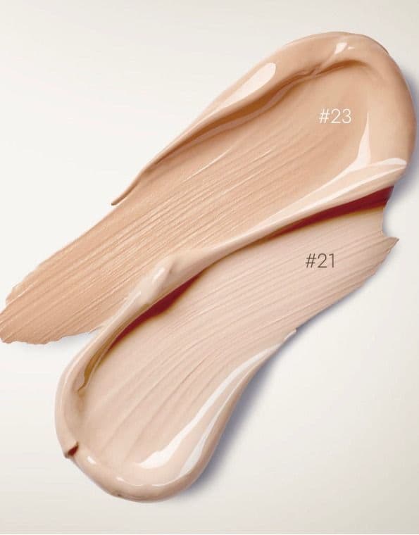 Зволожуючий та розгладжуючий кушон з тональним ефектом Derma Factory Vegan Collagen Cushion, відтінок 23 натуральний бежевий  3