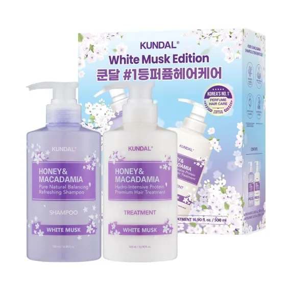 Набір засобів по догляду за волоссям Kundal Gift Edition White Musk Set