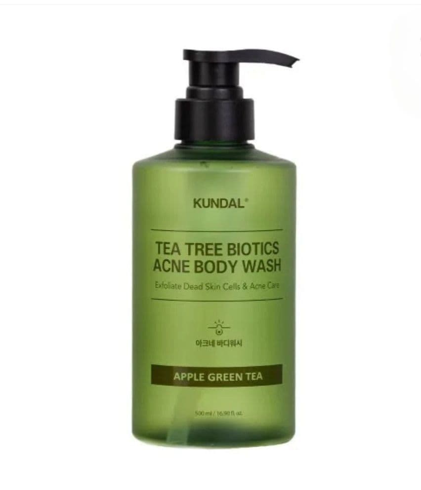 Гель для душу від висипань на тілі "Яблуко та Зелений чай" KUNDAL Tee Tre Bioticts Acne Body Wash Apple Green Tea