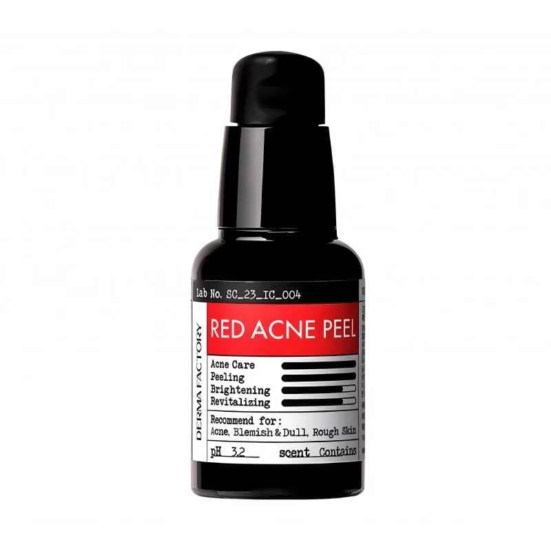 Змивна пілінг-сироватка з високим вмістом 20% AHA кислоти Derma Factoy Red Acne Peel