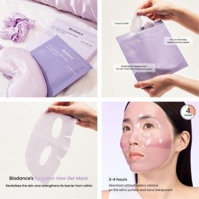 Омолоджуюча гідрогелева маска Biodance Rejuvenating Caviar PDRN Real Deep Mask з ікрою і PDRN 2