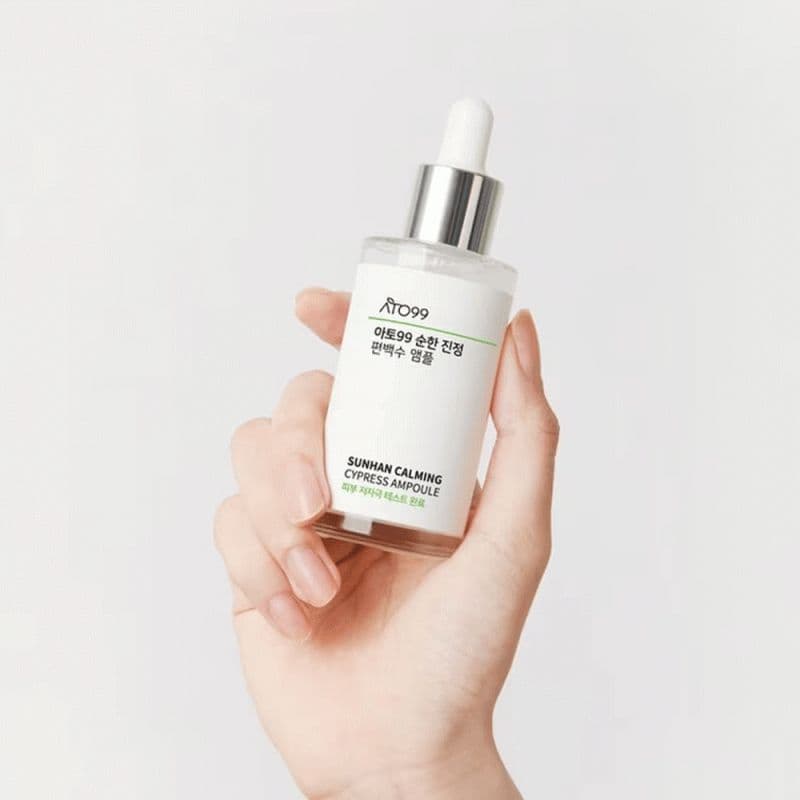 Гіпоалергенна заспокійлива та протизапальна сироватка ATO99 Sunhan Calming Cypress Ampoule