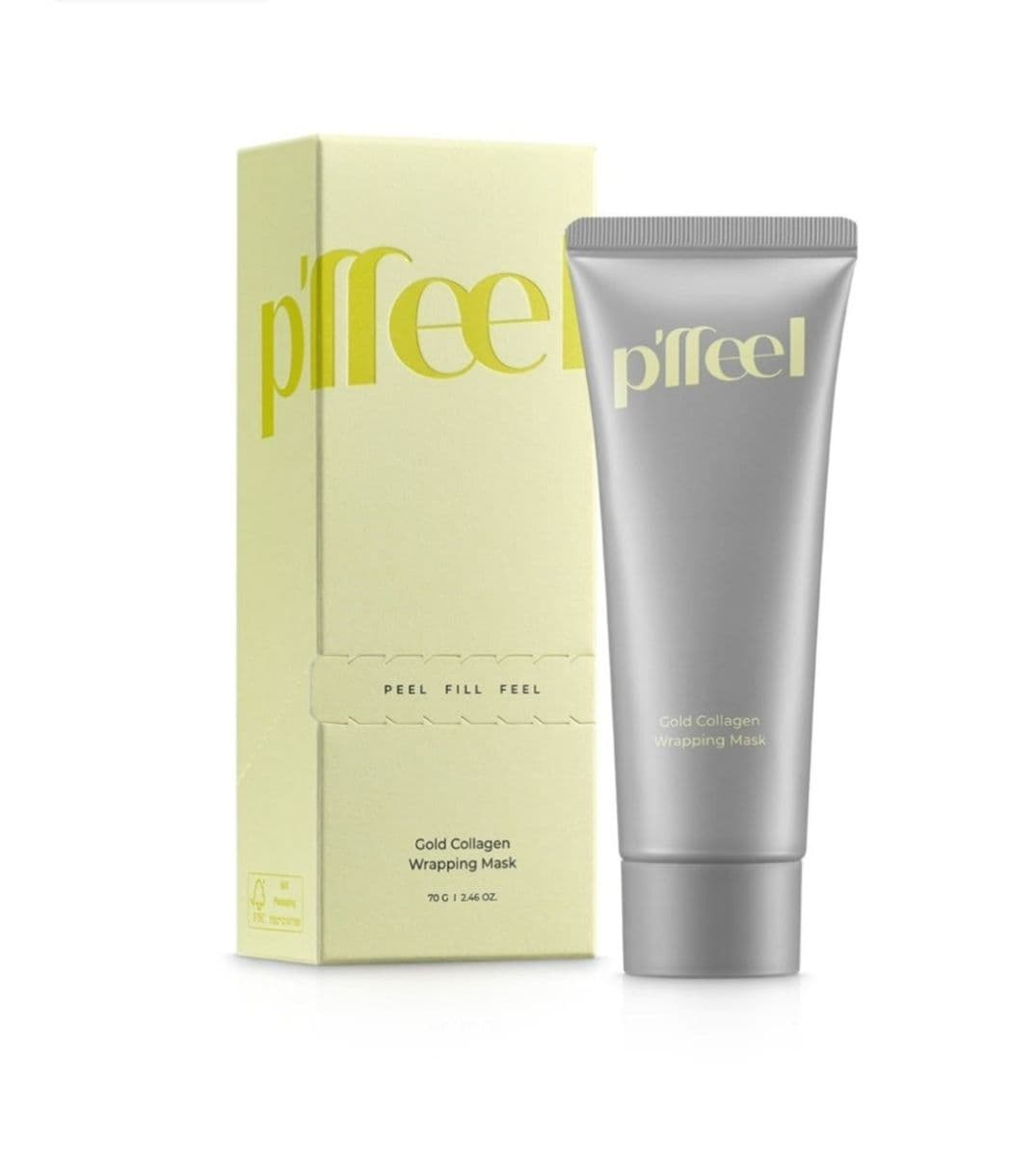 Підтягуюча колагенова маска – плівка p’ffel Gold Collagen Wrapping Mask