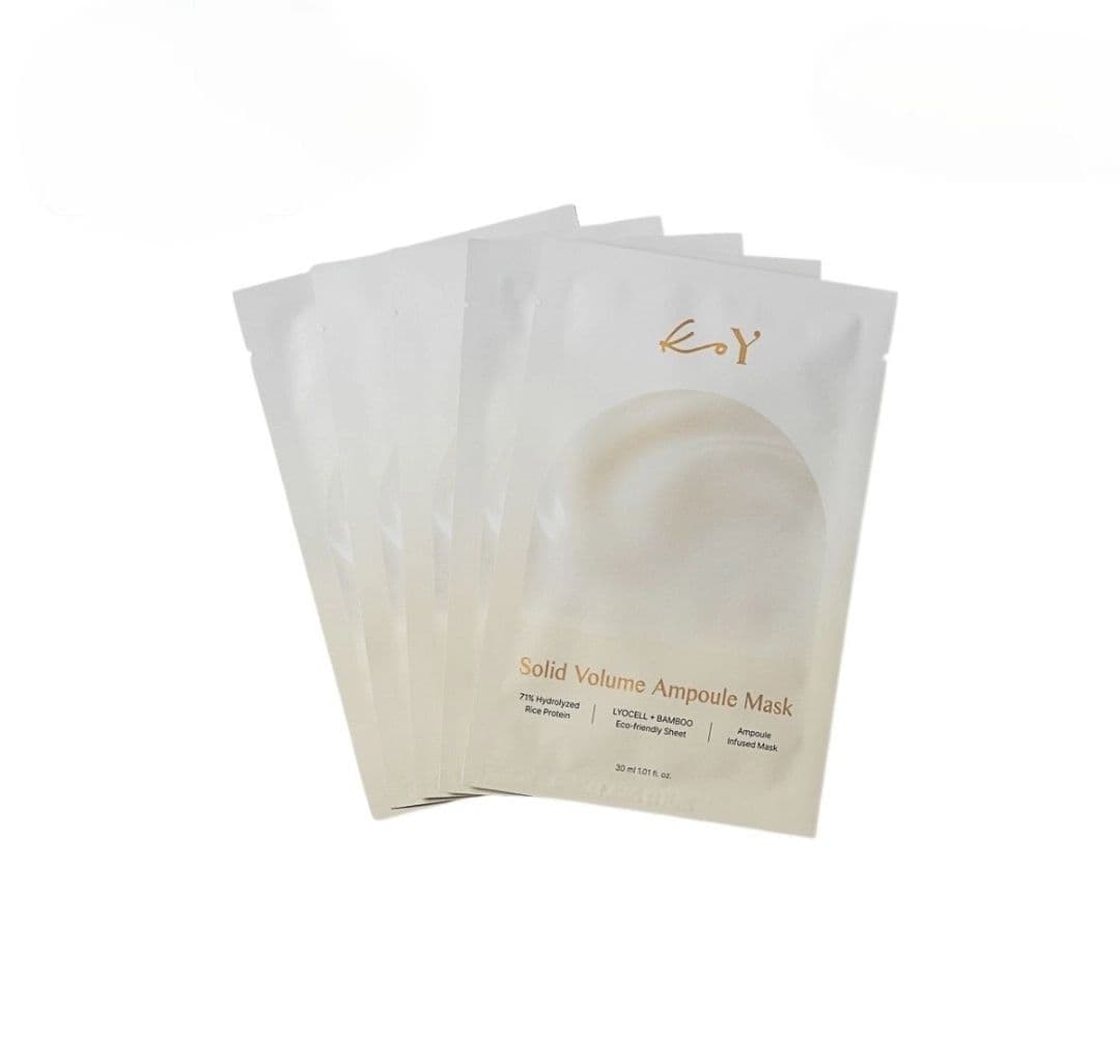 Концентрована ампульна тканинна маска для щільності, зволоження та відновлення шкіри Koy Solid Volume Ampoule Mask 3
