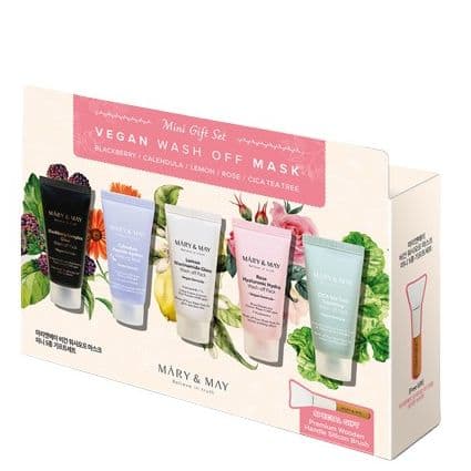 Набір масок Mary&May Vegan Wash off MasK Mini Gift Set