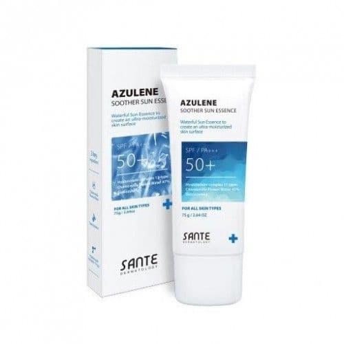 Заспокійлива сонцезахисна есенція Dr.SANTE Azulene Soother Sun Essence SPF50+ PA+++