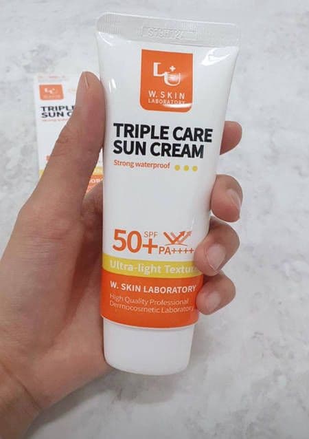 Сонцезахисний крем з ультралегкою текстурою W.Skin Laboratory Triple Care Sun Cream SPF50+ PA++++ 4