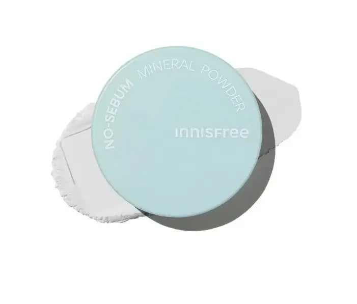 Мінеральна матуюча прозора пудра з легким м'ятним ароматом Niacinamide Chaenomeles Sinensis Serum INNISFREE No Sebum Mineral Powder