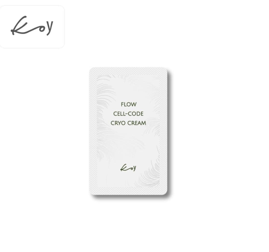 Охолоджувальний заспокійливий крем для шкіри з почервонінням і тепловим стресом Koy Flow Cell-Code Cryo Cream ТЕСТЕР