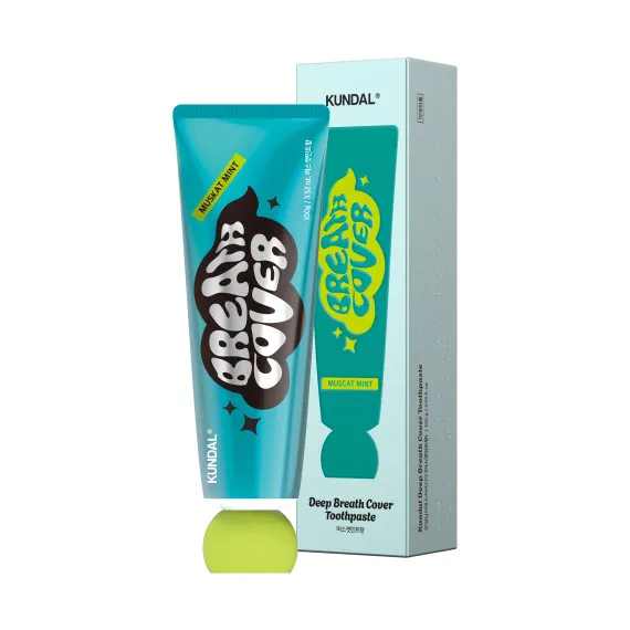 Зубна паста комплексна "Виноград і м'ята" Kundal Deep Breath Cover Toothpaste Muscat Mint