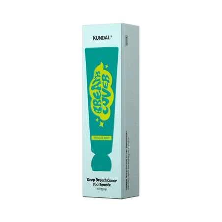 Зубна паста комплексна "Виноград і м'ята" Kundal Deep Breath Cover Toothpaste Muscat Mint 2