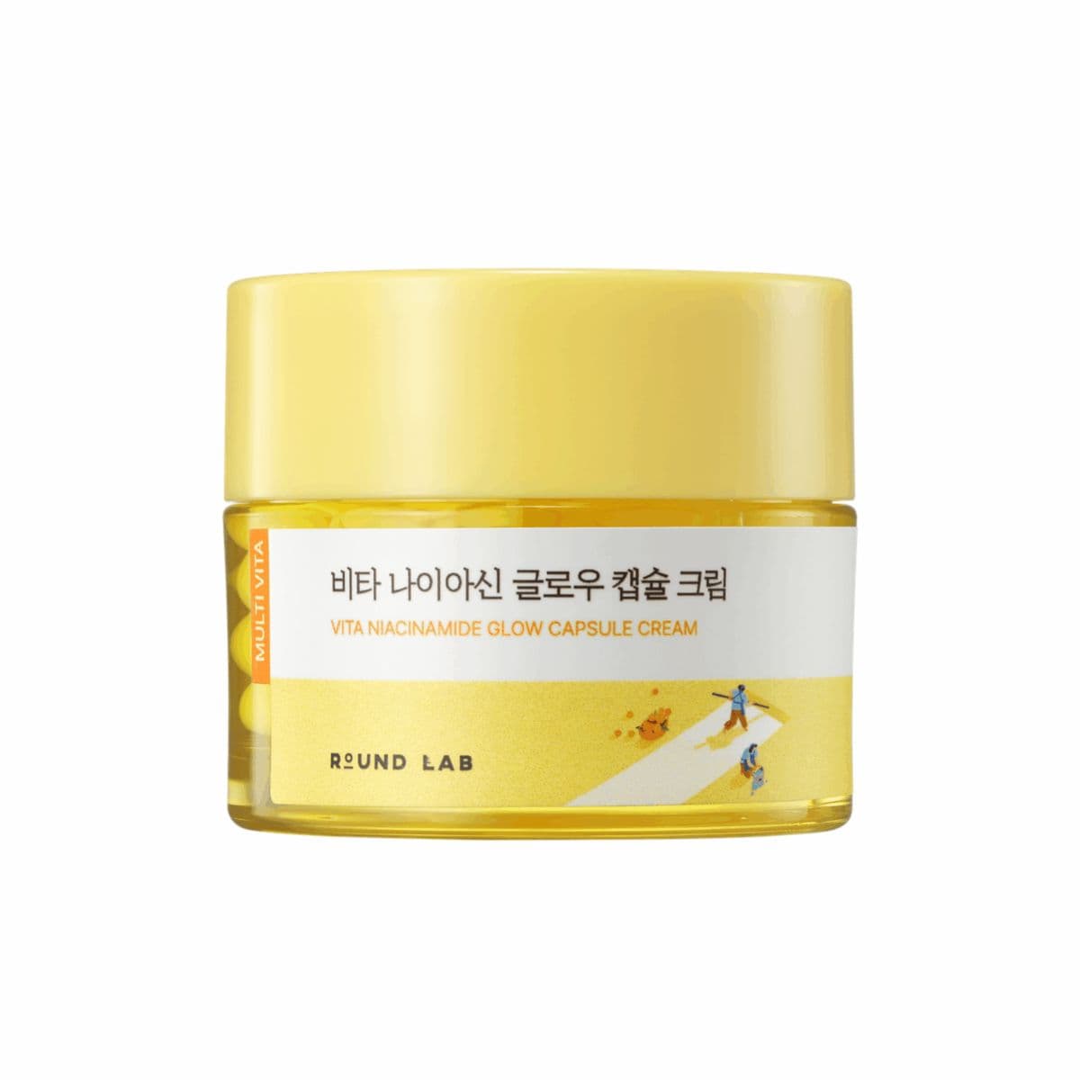 Освітлювальний крем з капсулами ROUND LAB Vita Niacinamide Glow Capsule Cream