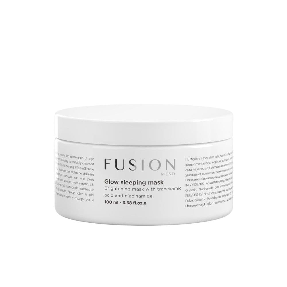 Нічна маска для освітлення шкіри та покращення мікроциркуляції Fusion Meso Glow sleeping mask