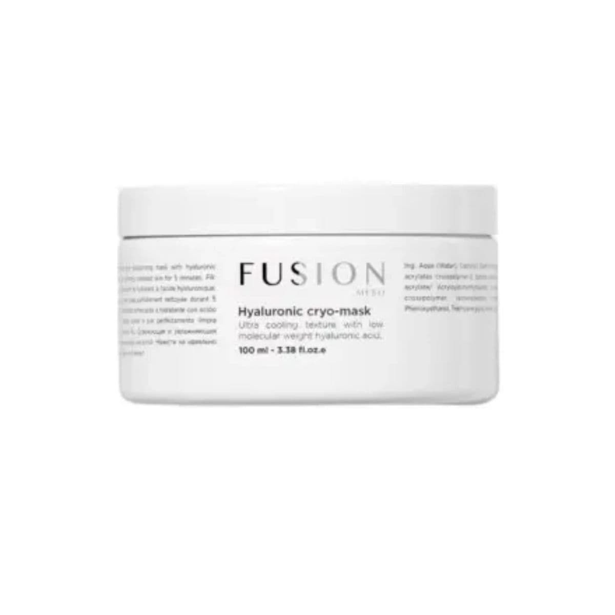 Кріомаска з ультранизькомолекулярною гіалуроновою кислотою Fusion MESO Hyaluronic Cryo-Mask для омолодження і зволоження шкіри