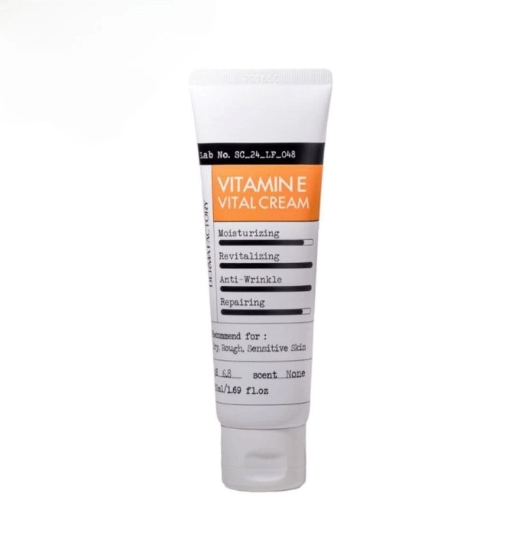 Антиоксидантний бар'єрний крем з вітаміном К Derma factory Vitamin E Vital Cream 