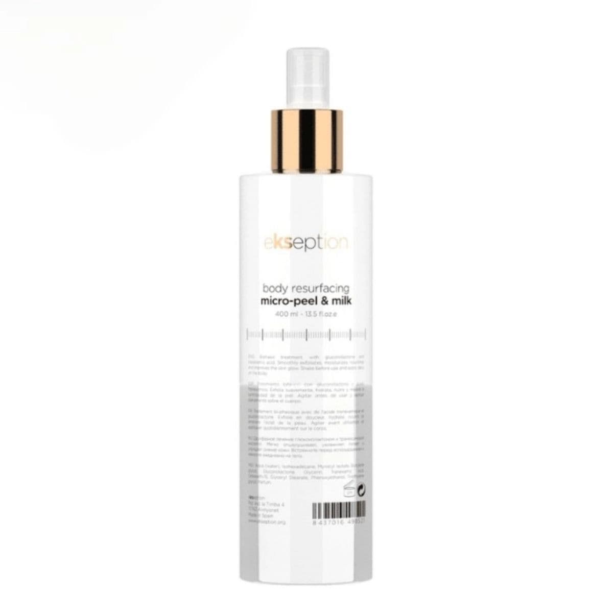 Освітлюючий спрей – ресурфейсер для тіла Ekseption Body Resurfacing Micro-Peel & Milk