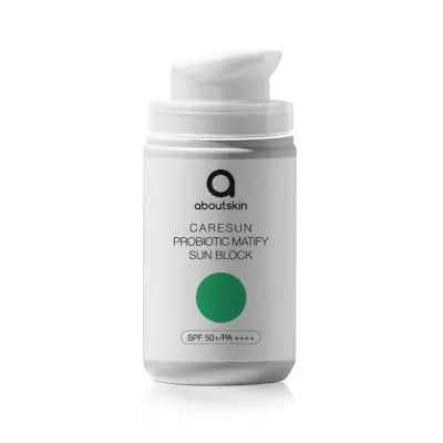 Матуючий сонцезахисний крем About Skin CareSun Probiotic Matify Sun Block SPF50+/PA++++