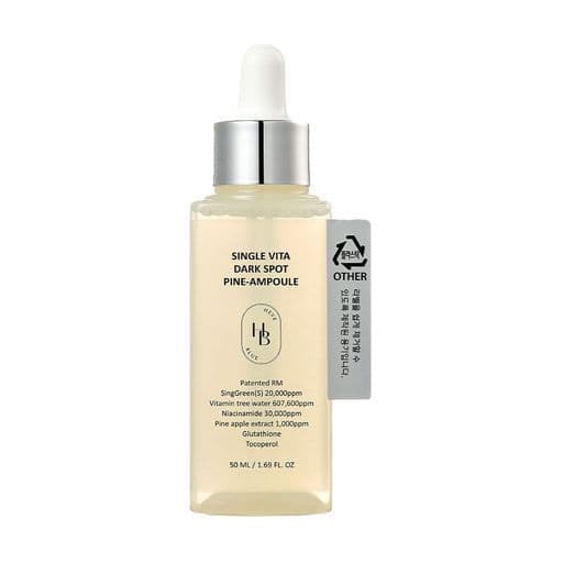 Освітлювальна сироватка для сяйва шкіри HEVEBLUE Single Vita Dark Spot Pine Ampoule