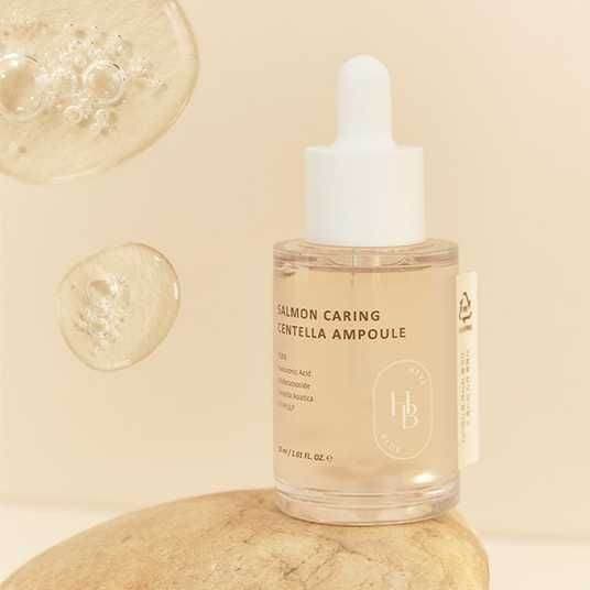 Відновлювальна сироватка для обличчя HEVEBLUE Salmon Caring Centella Ampoule 2