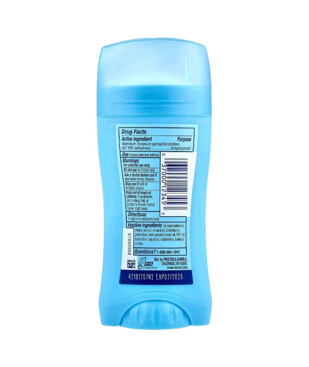 Кремовий твердий дезодорант-антиперспірант "Свіжість душу" Secret ph-balanced solid antiperspirant 24 hours  2