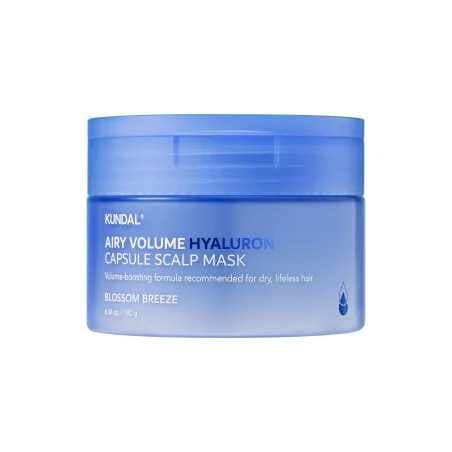 Маска для волосся та шкіри голови з гіалуроновими капсулами Kundal Airy Volume Hyaluron Capsule Scalp Mask Blossom Breeze