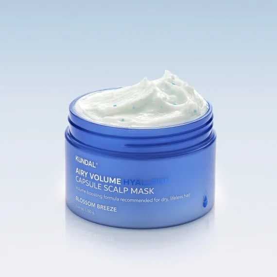 Маска для волосся та шкіри голови з гіалуроновими капсулами Kundal Airy Volume Hyaluron Capsule Scalp Mask Blossom Breeze 4