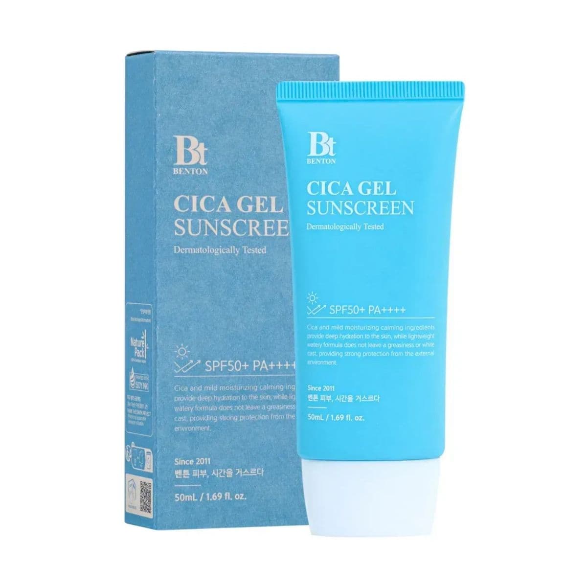 Зволожувальна сонцезахисна крем-сироватка з центелою Benton CICA Gel Sunscreen Serum SPF50+/ PA++++