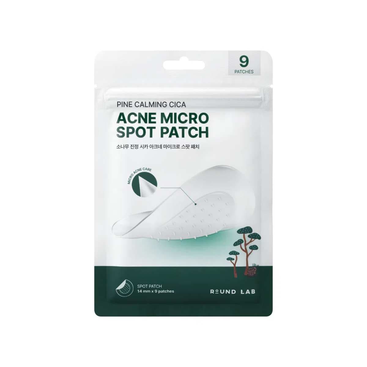 Мікроголкові патчі проти прищів ROUND LAB Pine Calming Cica Acne Micro Spot Patch 2
