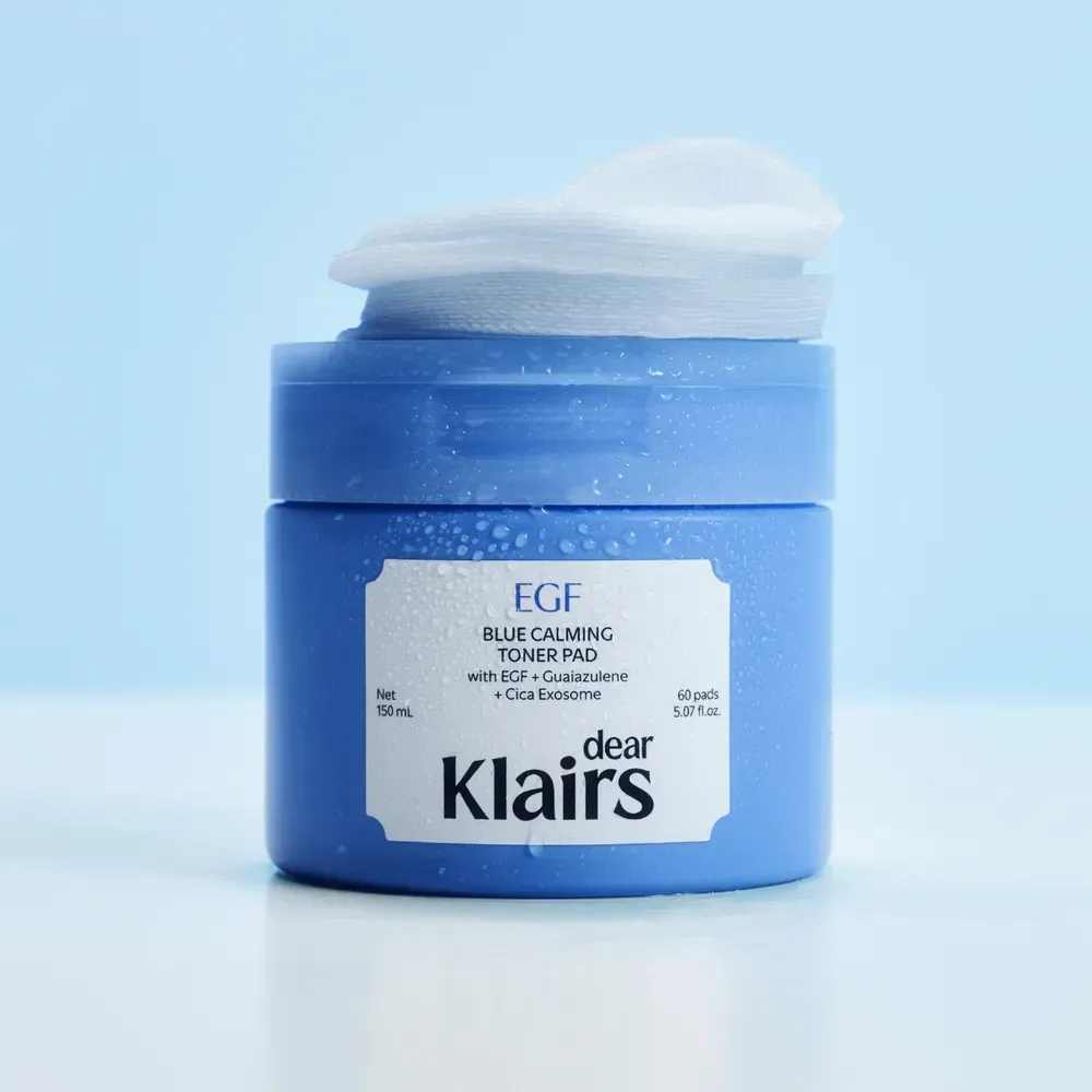 Заспокійливі тонізуючі пади DEAR, KLAIRS EGF Blue Calming Toner Pad 5