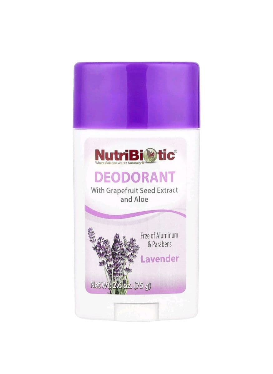 Натуральний дезодорант з екстрактом насіння грейпфрута та алое NutriBiotic, Deodorant, лаванда