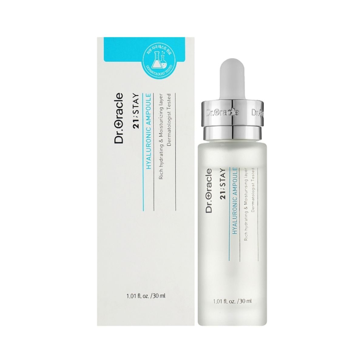 Зволожуюча сироватка для обличчя з гіалуроновою кислотою Dr.Oracle 21:Stay Hyaluronic Ampoule
